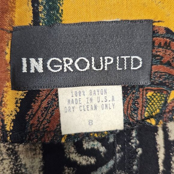 VTG 80s 90s Southwestern In Group Ltd Skirt Jacket Womens M Bohemian Fringe USA - Picture 8 of 16